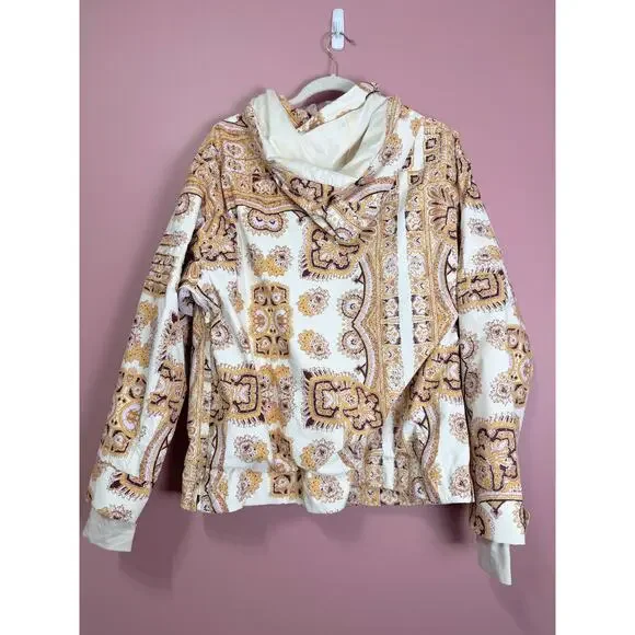 Free People Movement Alpine Glow Ski Pullover Hooded Jacket Size Large